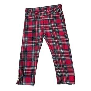 Janie and Jack Plaid Embellished Pants Infant Girls Size 12 -18 months